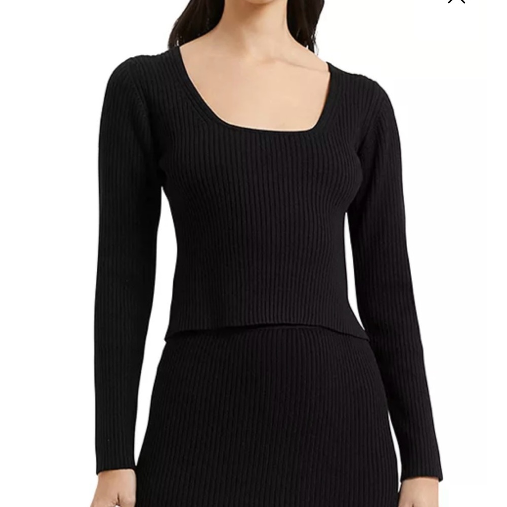 French Connection Square Neck Sweater! Worn Once! Pristine Condition!